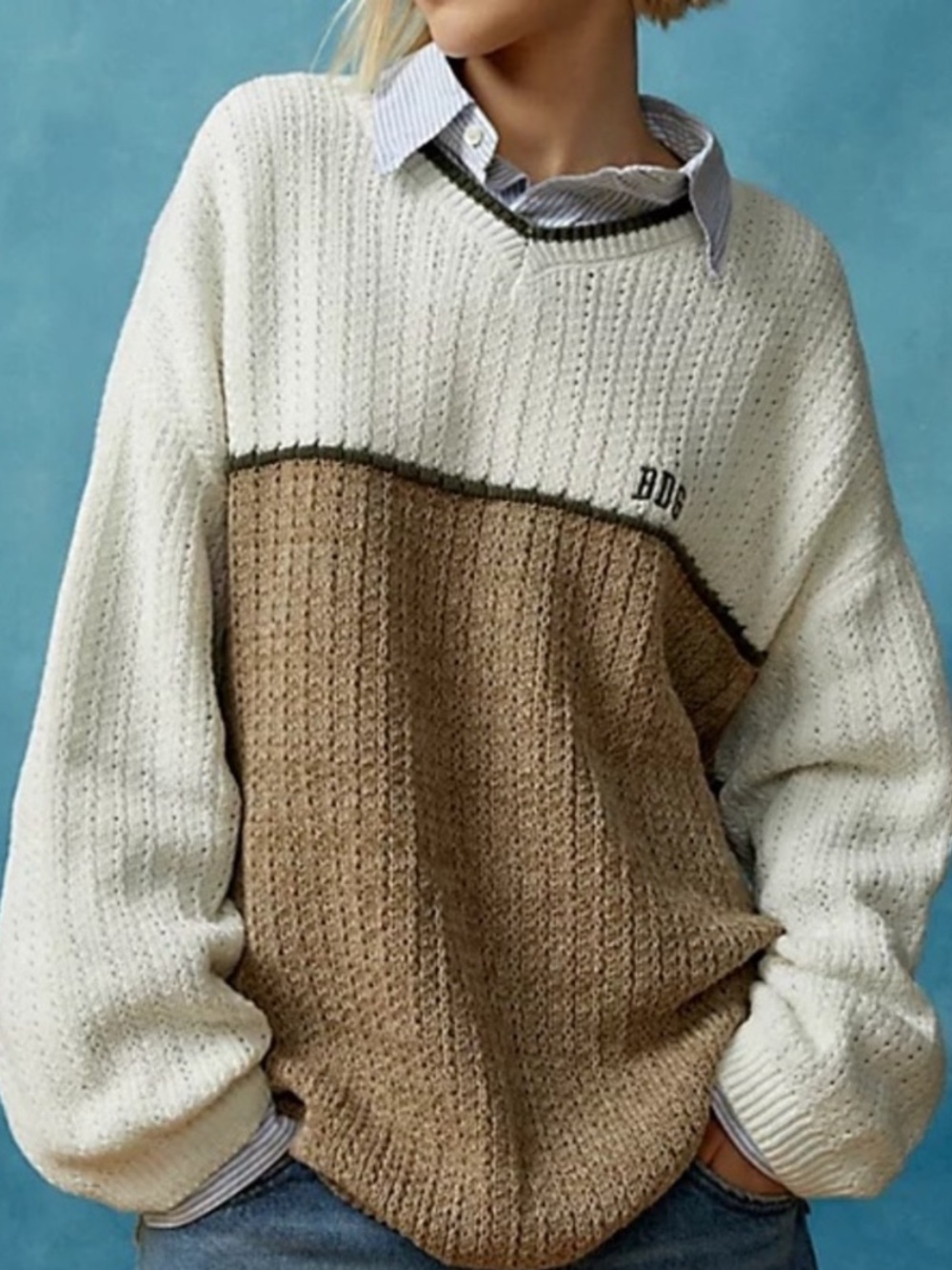 BDG Carter Oversized Recycled Pullover Sweater Relaxed